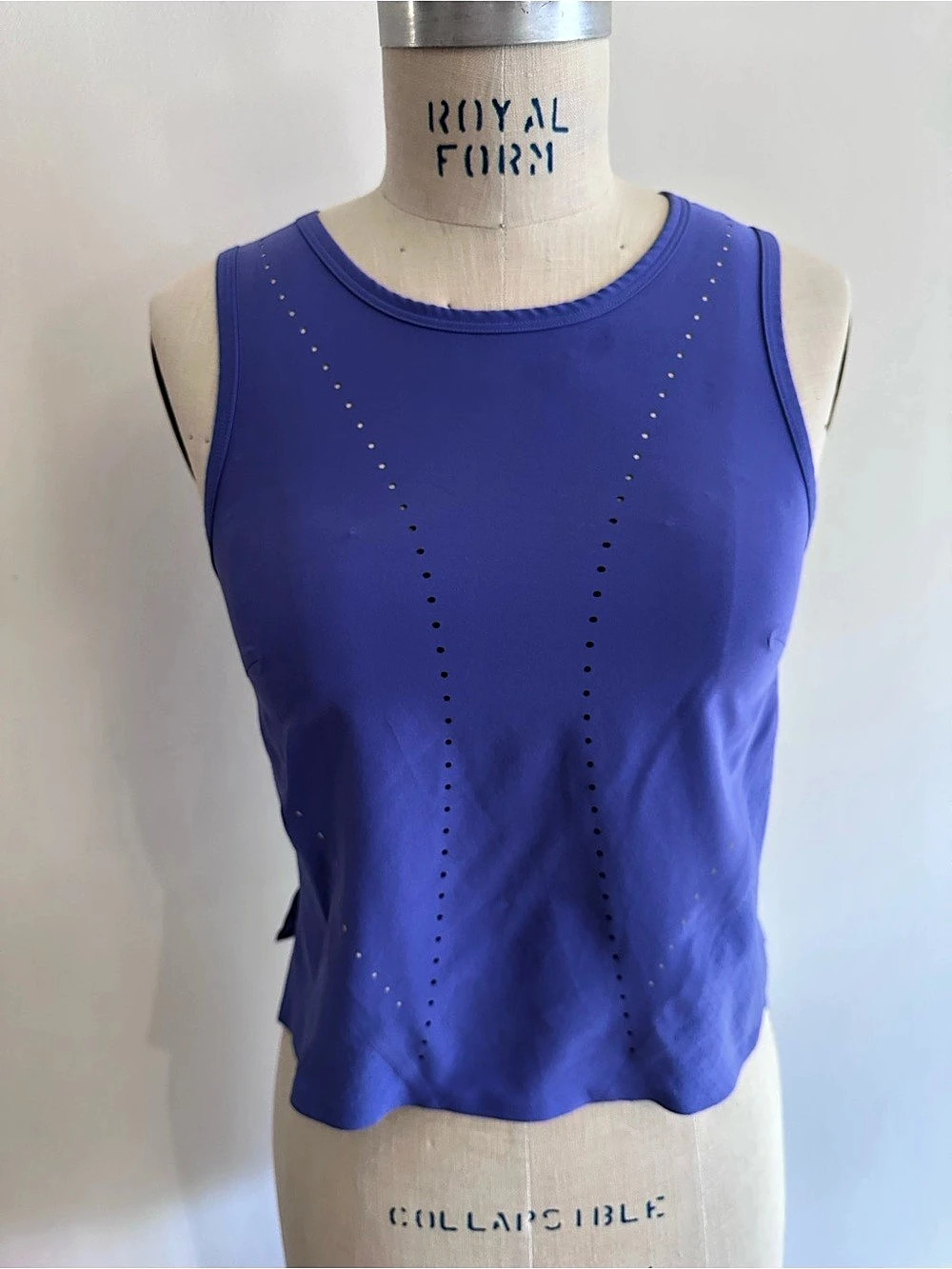 lululemon Find Your Pace Tank Purple Perforated Athletic Top